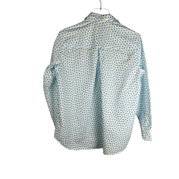 Grayson | The Hero Floral Print Cotton Shirt in Claire Blue White Size 1 XSmall - Picture 3 of 9